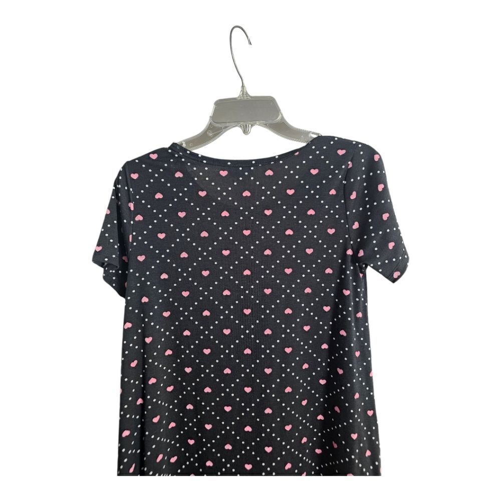 LULAROE Jessie Swing Dress‎ Heart Print Pockets - Size XS - Picture 5 of 8